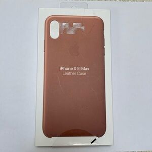 Leather iPhone XS Max phone case